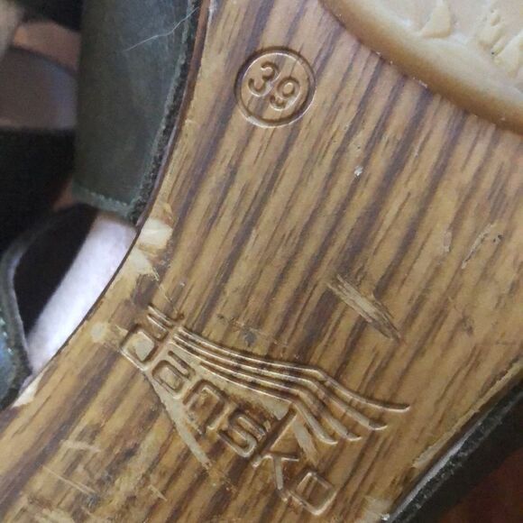 Dansko Brown leather chunky heel sandals. Size 39 - Picture 5 of 10